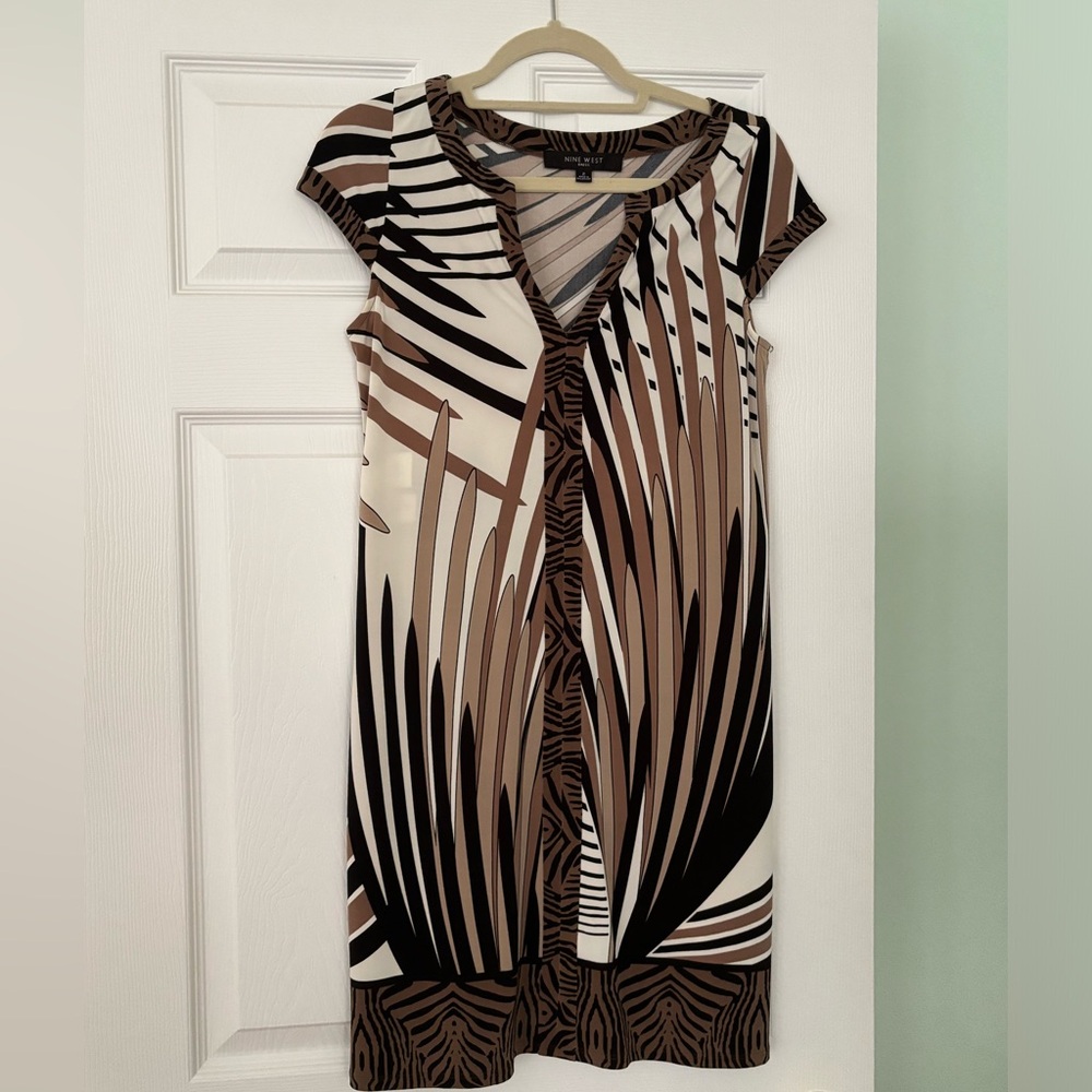 Nine West printed dress size 2
